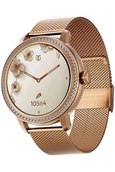 Titan VALERIE WOMEN'S SMART WATCH 1.2" AMOLED ROUND SS CASE MESH + SILICONE STRAP WOMEN'S HEALTH SUI