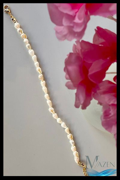 MAZEN Natural Seashell Women's Anklet |   White Summer Adjustable Bracelet Model