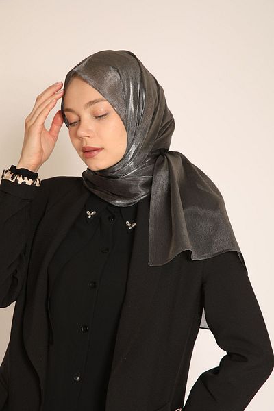 BERCHEM SCARF Akel Plain Aura Shiny Shawl – Modern Design That Unites Elegance and Elegance