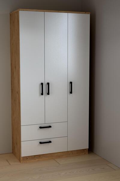 willhome Gardırop Genç Çucuk Odası Çekmeceli Dolabı MDF - GD-90-3K-2C