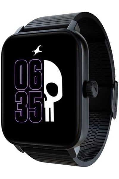 FASTRACK Phantom Smart Watch|1.85" UltraVU Display| Functional Crown| SingleSync BT Calling|100+ Spo