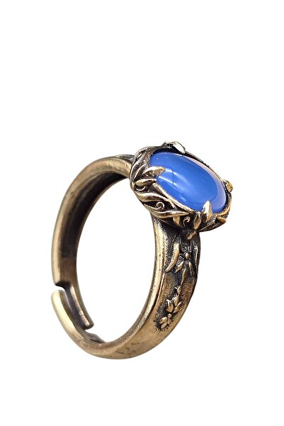 NBS Beautiful Naturel Stones Saf Bakır Yüzük Ayarlanabilir Kuvars Taşı ( Nazar Koruma ) ( Hediyelik, Günlük , Özel Günler )