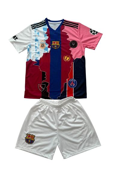 TETYS Custom Mix Series New Design High Quality-Lionel-10-Messi-Whole Team Partner Set of 2 Child Jersey