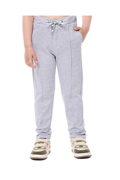 R&B Gray BOYS KNIT BOTTOM 2-8Y