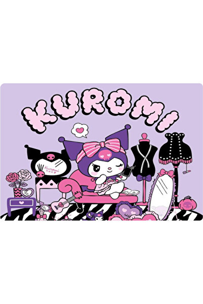 BatıDoğu Kuromi Dikdörtgen Pasta Yenilebilir Resim Baskı 28*19 cm