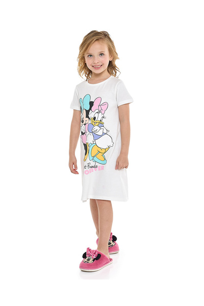 R&B Pink GIRLS SLEEP WEAR DRESS 2-8Y