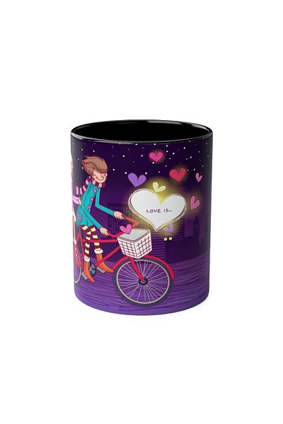 DUBLEMETRE Cycling Lovers Themed Printed Mug