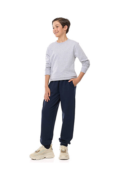 R&B Dark blue BOYS KNIT BOTTOM 8-16Y