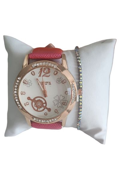 Francesca - Casual Women's Watch Set with Included Bracelet