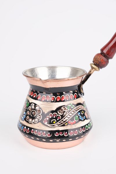 Haale Copper Coffee Pot Erzincan Hand Processing Chubby (4 People)