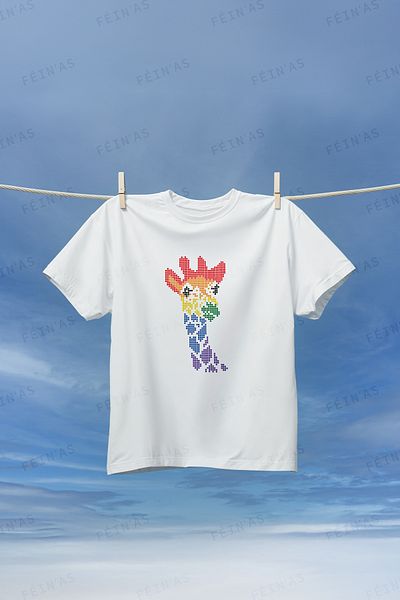 feinas Παιδικό Tshirt - Πολύχρωμη Καμηλοπάρδαλη
