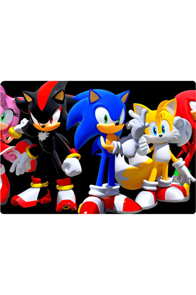 BatıDoğu Sonic Dikdörtgen Pasta Yenilebilir Resim Baskı 28*19 cm