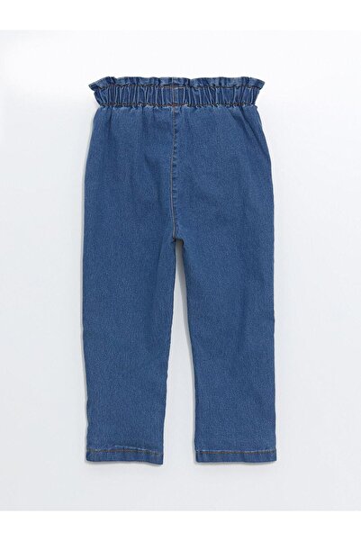 LC Waikiki Basic Baby Girl Jean Trousers with Elastic Waist (W4)