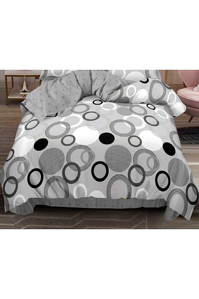 CHIRASO FINE Cotton Bedding Set, ELASTIC Sheet 180x200+25cm, Duvet Cover 200x230cm 4 Pillowcases