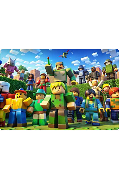 BatıDoğu Minecraft Dikdörtgen Pasta Yenilebilir Resim Baskı 28*19 cm