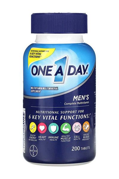 One A Day Multivitamin and Multimineral Supplement For Men's - 200 Tablets