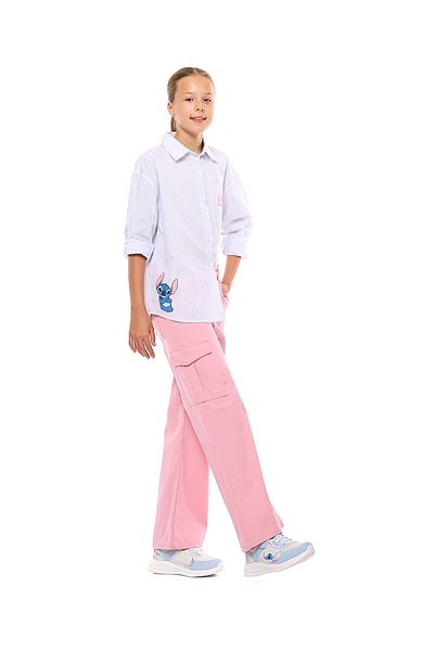R&B Pink GIRLS WOVEN PANT 8-16Y