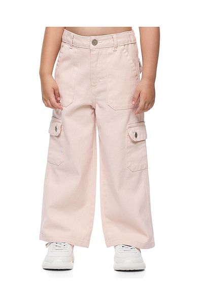 R&B Pink GIRLS WOVEN PANT 2-8Y