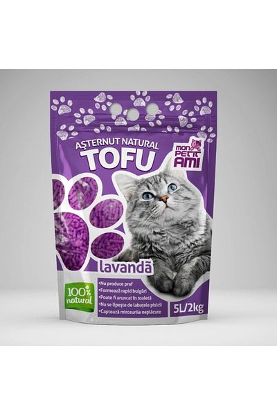 MON PETIT AMI Tofu Cat Litter With Lavender 5l