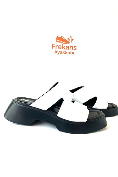 NEWGÜLTEKİN Genuine Leather Poly Sole Very Comfortable Slippers