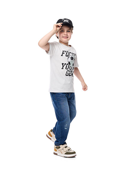 R&B بنطال جينز أزرق داكن للأولاد من عمر 2 إلى 8 سنوات