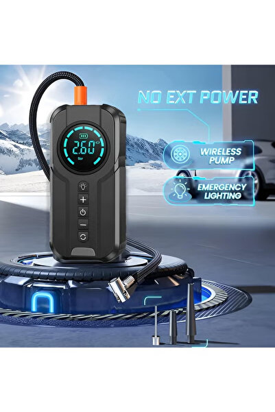 Primo Plus 6000 mAh portable car starter battery with built-in air blower PR605
