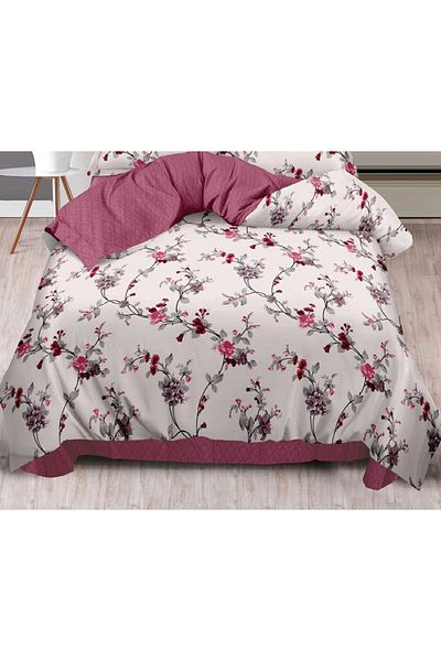 CHIRASO FINE Cotton Bedding Set, ELASTIC Sheet 180x200+25cm, Duvet Cover 200x230cm 4 Pillowcases