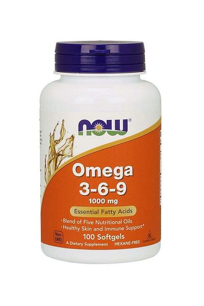 Now Foods Omega 3-6-9 1000 mg 100 Softgels