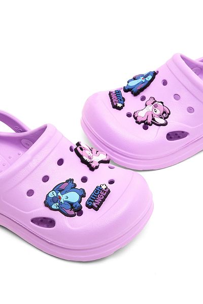 R&B Lilac KIDS GIRLS CLOGS CHARACTER 26-31
