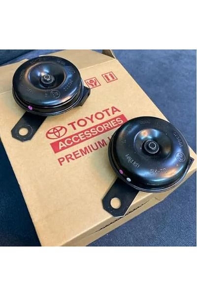 Generic Toyota Premium Genuine Horn Set, Black, OEM Accessories