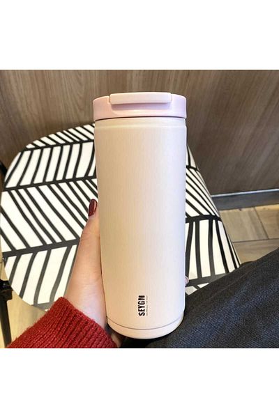 ماركة غير محددة Modern stainless steel slim mug with an attractive appearance, 400 ml