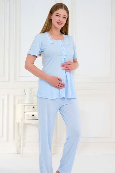 Emose Set de pijamale de maternitate din dantelă
