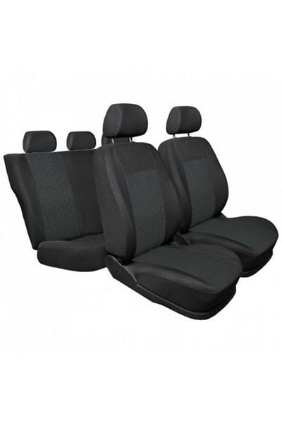 DELUXETUNING Set huse auto pentru scaune compatibile Dacia Logan 2 MCV 2012-2020, 5 locuri, material textil