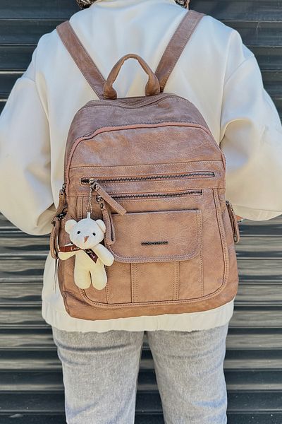 Just Polo New Season Long Strap Multi-Compartment Women's Handbag and Backpack