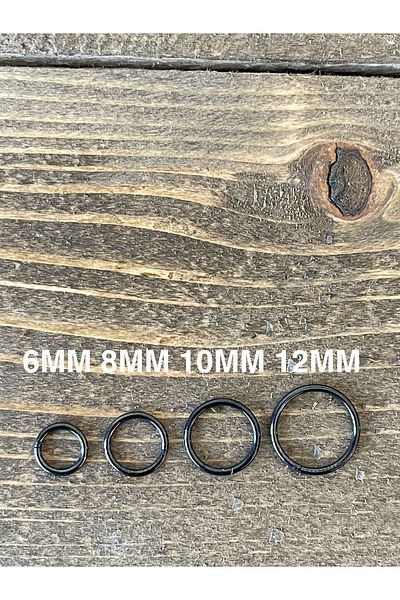 Rupen Kraft 316 L Surgical Steel Anti Allergic Interlock Ring Piercing Blackcolor