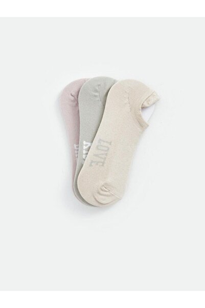 LC Waikiki Printed Women's Booties Socks 3-Piece (S4)