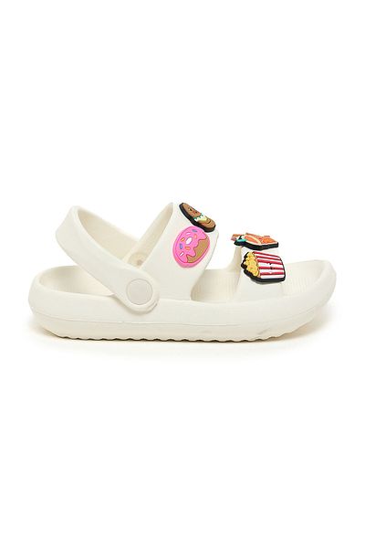 R&B Ivory KIDS GIRLS SLIPPERS 25-30