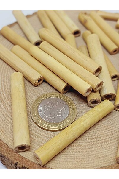 Yasamtohumu Χάντρες μπαμπού 7,5*50mm/10τμχ (54594)