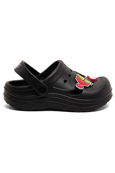 R&B Black KIDS BOYS CLOGS CHARACTER 26-31