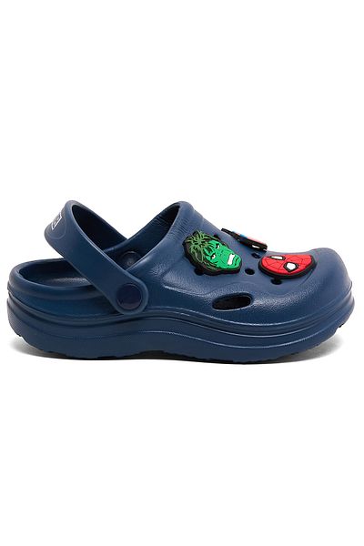 R&B Navy Blue KIDS BOYS CLOGS CHARACTER 26-31