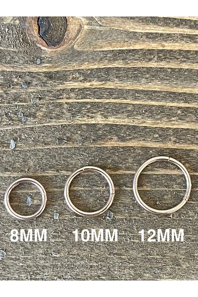 Rupen Kraft 316 L Surgical Steel Anti Allergic Interlock Ring Piercing Rose Color