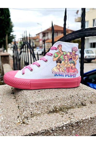 archiepet Pink Lace-Up Soda Pop Group Girl's Sneaker