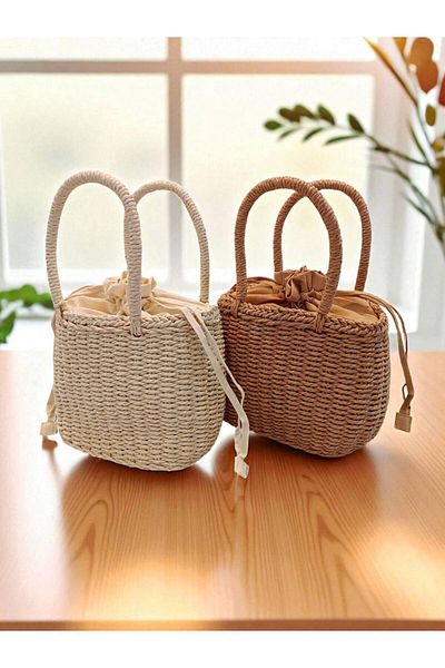 Babydoll Bag Women's Straw Shoulder Strap Bag