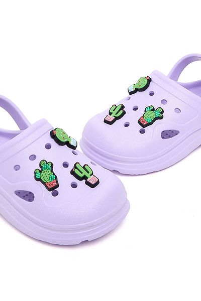 R&B Lilac KIDS GIRLS CLOGS 26-31