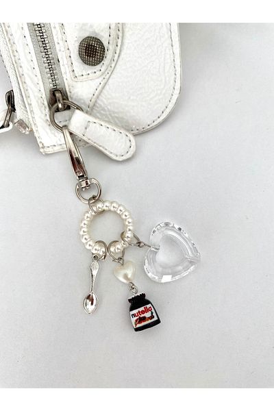 Pinky Lady Chocolate Bag Accessory with Spoon Charm