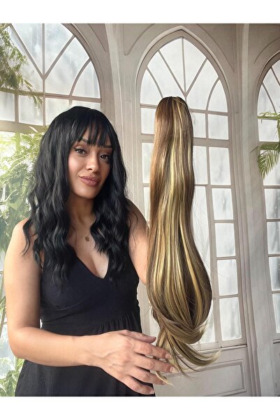 Suzan Peruk Tokalı Mandallı Postiş At Kuyruğu Tak ve çık