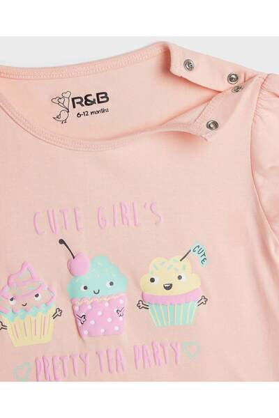 R&B Light Pink BASIC TEE 0-24M