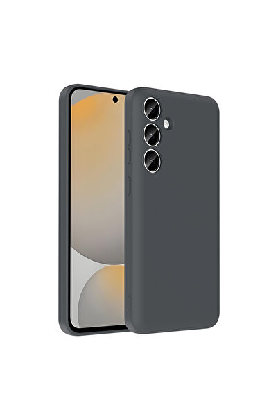 VARDAR AKSESUAR Galaxy A55 Case Camera Protected Card Holder Compartment Vrdr Vitra Cover - Gray