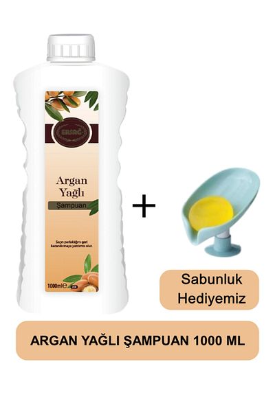 Ersağ Argan Oil Shampoo 1000 ml - Soap Dispenser Our Gift 208-07