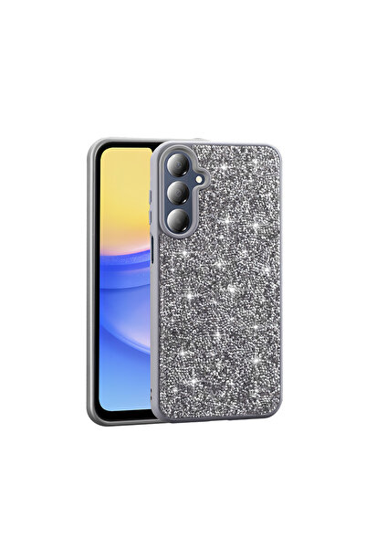 ZM STORE غطاء متوافق مع سامسونج جالاكسي A16 بتصميم حجر لامع وغطاء مرصع بالألماس